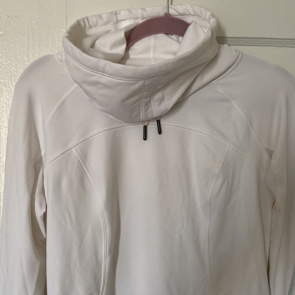 Lululemon Cowl Neck Pullover Sweatshirt, White
